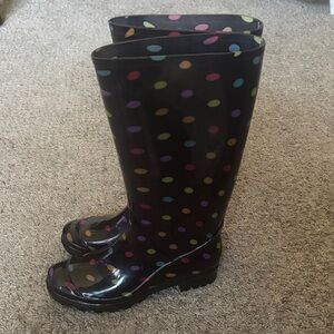 Colorful Polka Dot Rain Boots